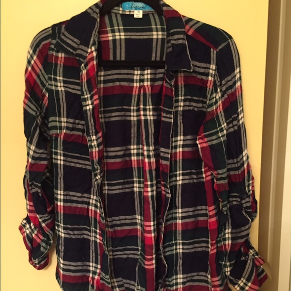 Plaid button down