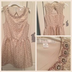 Romeo and Juliet R & J Couture dress xs gold nwyrs