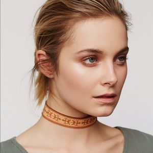 Free People Women's Glastonbury Leather Choker
