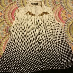 Ombre polka dot blouse