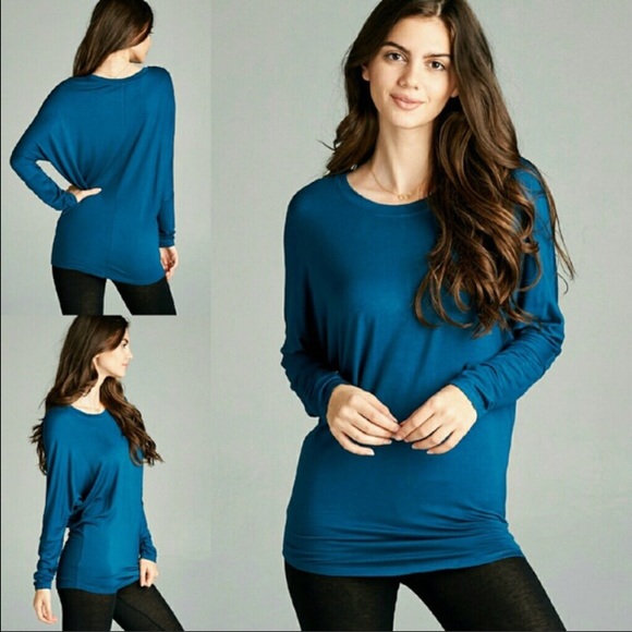 🎉NEW LISTING 🎉LONG SLEEVE DOLMAN TOP 💃MOCHA💃 - Picture 3 of 4