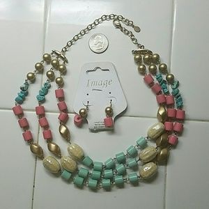 Necklace and earrings