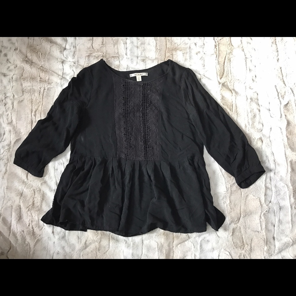 Black Boho top