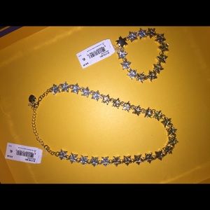 Betsey Johnson Confetti Star Necklace & Bracelet