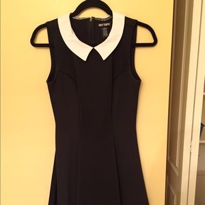 Wednesday Adams -ish skater dress