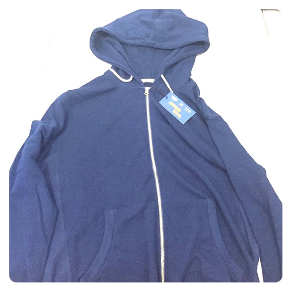Five four blue hooded men's sweatshirt - size XL