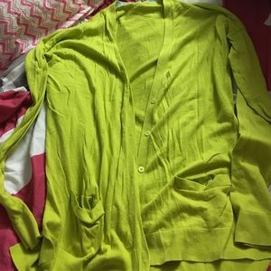 Green gap cardigan