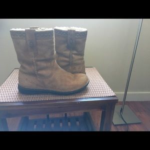 UGGs rain boots.