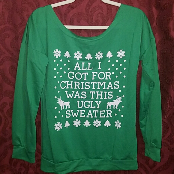 🎅NWOT "Ugly" Christmas Sweatshirt NO SCARF! - Picture 2 of 4