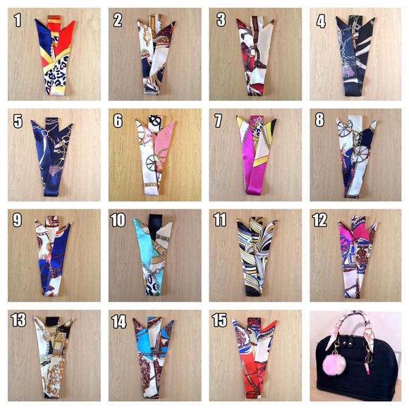 Silk Twilly Purse Scarf Handbag Accessories π - Picture 2 of 4