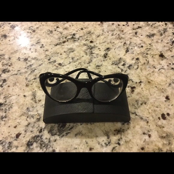 Prada Cat Eye Black Sunglasses