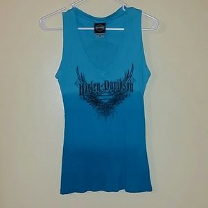 New Harley-davidson turquoise top