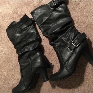 Black Heeled Boots
