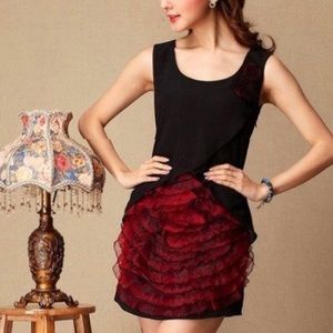 Red Mini Party Dress
