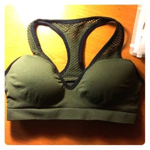 Victoria's Secret PINK Olive Green Sport Bra