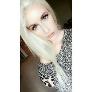 Platinum blonde wig