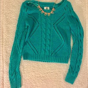 Marbled green sweater