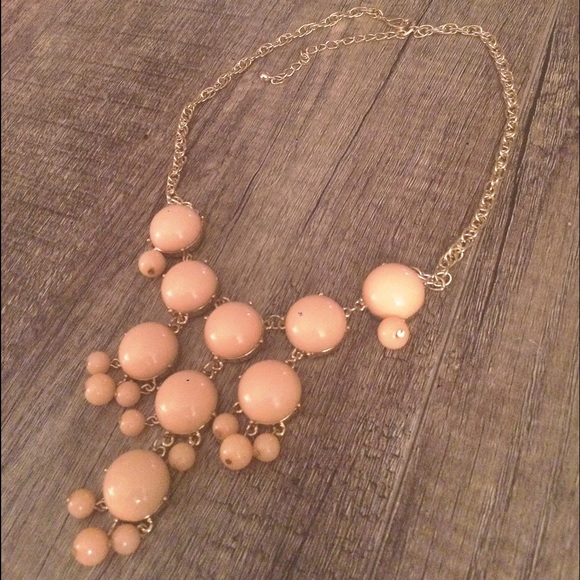 light peach bubble necklace