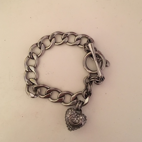 Silver juicy couture charm bracelet