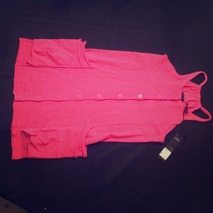 IKKS Petite Pink Sweater Tank Top NWT $96