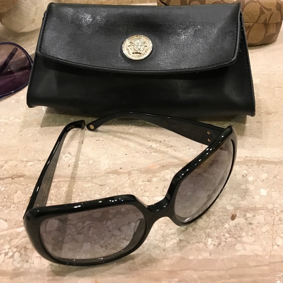 versace clip on sunglasses
