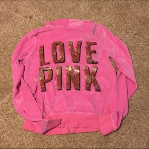 VS pink full zip