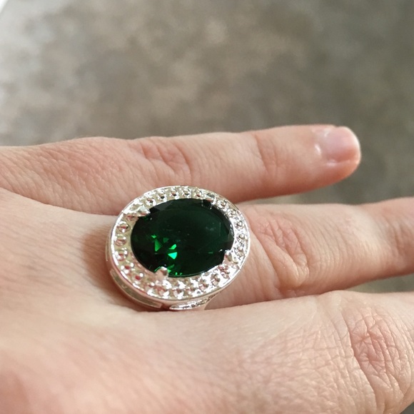 925 Stamped Silver Plated Ring.