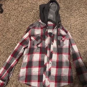 Hooded flannel