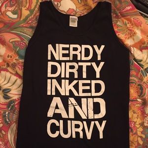 NWOT Nerdy Dirty Inked & Curvy Tank XL