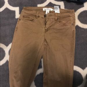 tan jeans