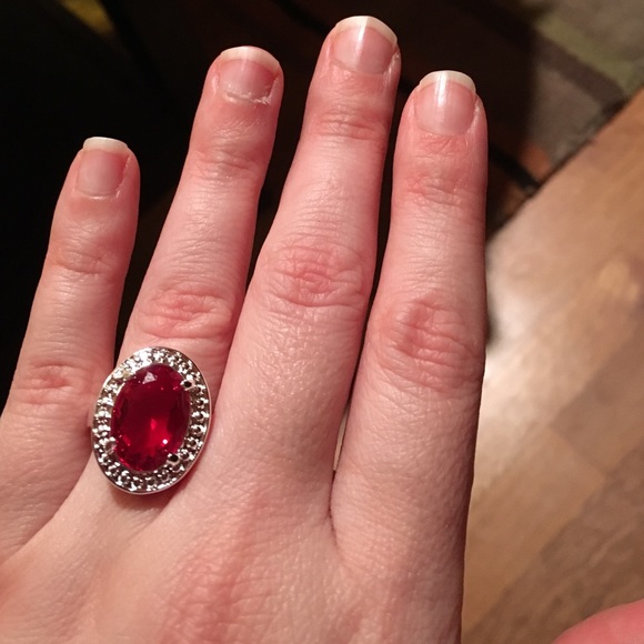 925 Stamped Silver Plated Ring.