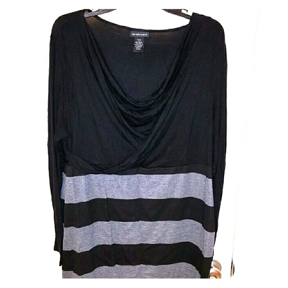 Black and Grey Lane Bryant Dress