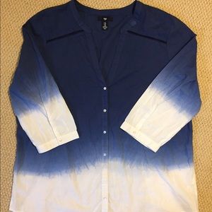 Gap extra large blue and white ombre Never worn!