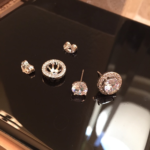 18K white gold filled swarovski crystal - Picture 2 of 3