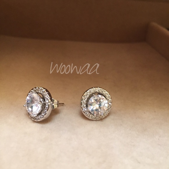 18K white gold filled swarovski crystal - Picture 3 of 3