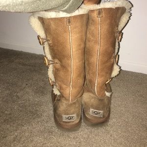 UGG Shoes - Brown chestnut button up tall ugg boots. UGG Shoes - Brown chestnut button up tall ugg boots.