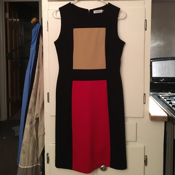 Calvin Klein Colorblock Sheath Dress