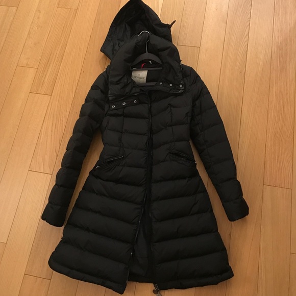 Moncler midi jacket with hood