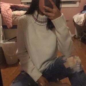 White knit Tommy Hilfiger turtle neck