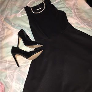 Black Forever 21 skater dress