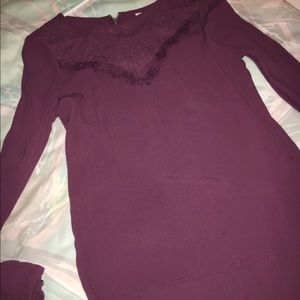 Wine red mossimo blouse.