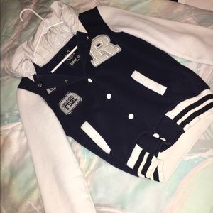 Varsity sweatshirt with a few stains