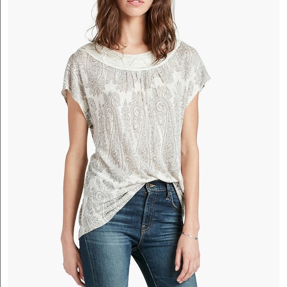 NWT Lucky Brand macrame top - Medium