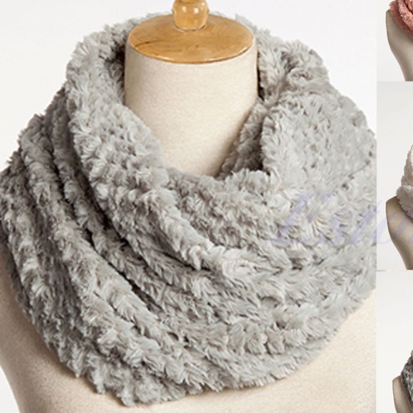 Gray Maurice's cowl neck scarf