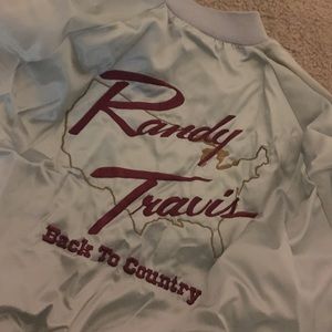 Urban Outfitters Jackets & Coats - Vintage custom randy Travis mint bomber jacket Urban Outfitters Jackets & Coats - Vintage custom randy Travis mint bomber jacket