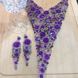 NEW Fabulous Purple Jewel Multi Stone Bling