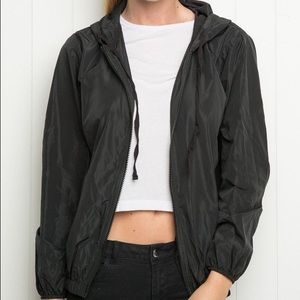 Brandy Melville Black Windbreaker