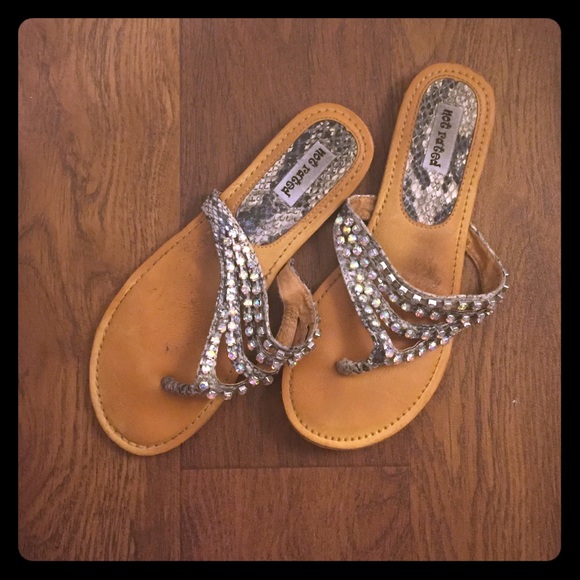 Not yet rated rhinestone flip flops
