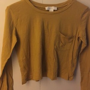 Long sleeve crop top