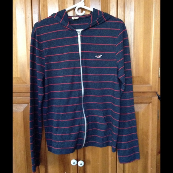 Men's zip up hooded shirt